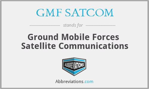 GMF SATCOM - Ground Mobile Forces  Satellite Communications